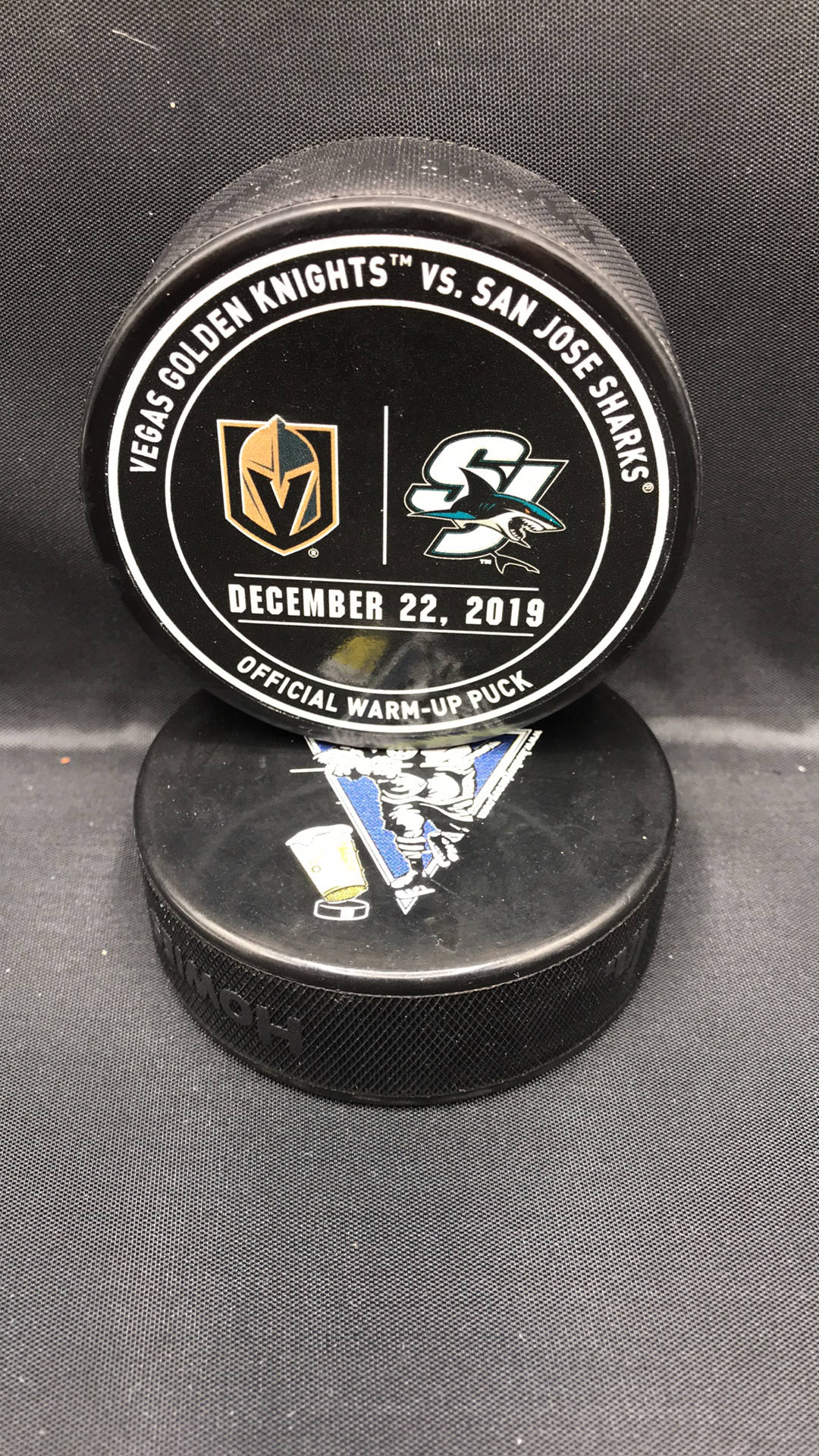 2019 NHL Western Conference Stanley Cup Playoffs Round 2. San Jose Sharks  vs Las Vegas Golden Knights pin. – Hockey Jersey