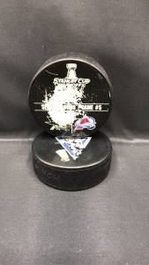 2019 San Jose Sharks vs Colorado Avalanche Stanley Cup Playoffs Round 2 official warm up puck. Game 5.