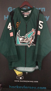 Military Fighter Pilots night. #47 Tim Clifton. CCM Size 56. Obtained from SJ Barracudas auction.