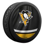 2021 Pittsburgh Penguins 2 Sided Official Retro Jersey puck.