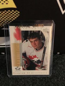 PATRICK MARLEAU 1996 UPPER DECK #384 RC ROOKIE CARD.  EX-MT.  Program Of Excellent Rookie card.  Hockey card is raw not a graded card.