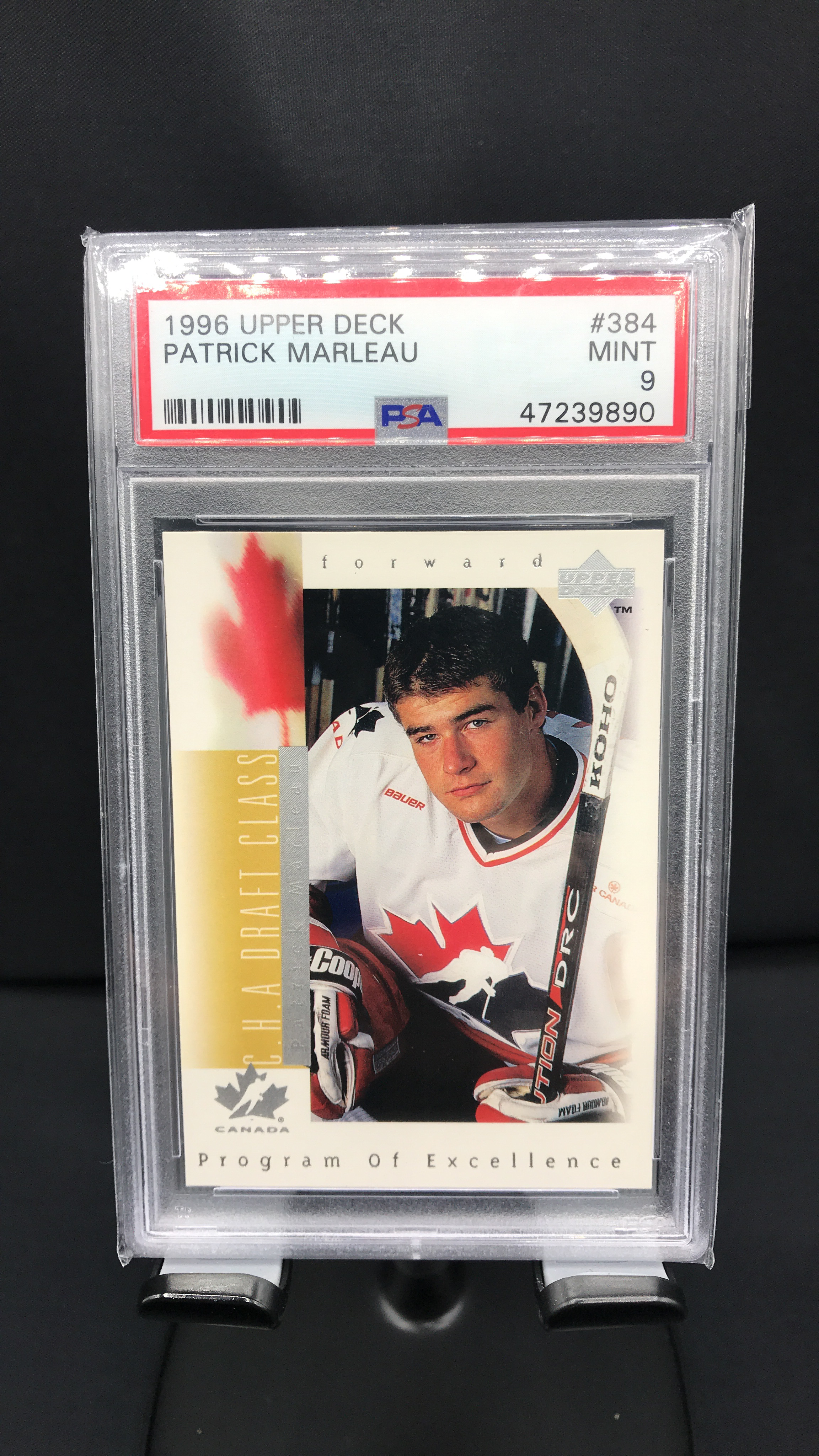 1996 UD Patrick Marleau Rookie Card #384. PSA Mint 9 .#47239890 – Hockey  Jersey