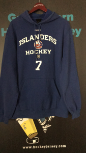 New York Islanders Worn/Used Players Hoodie. #7 Reebok.